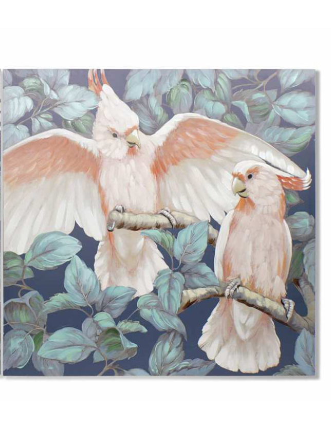 QUADRO TECIDO TELA 100*3*100 CACATOEIRO 2 MOD - CU-158891