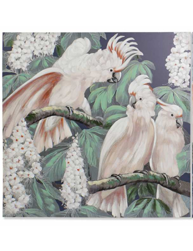 QUADRO TECIDO TELA 100*3*100 CACATOEIRO 2 MOD - CU-158891 2