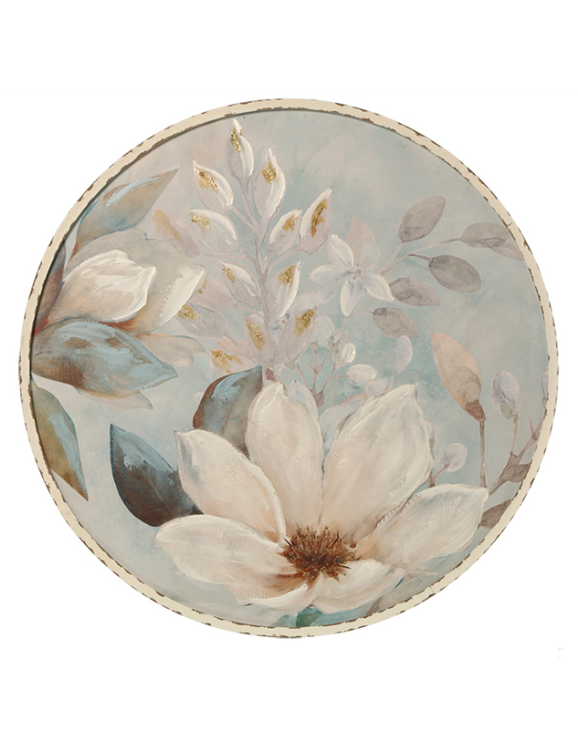 QUADRO REDONDOS FLORES 80CM 2MOD - 34715 2