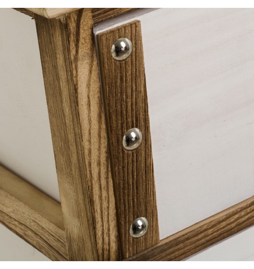 MESA DE CABECEIRA 2 GAVETAS WEST PAULONIA 40*29*42 - 125407