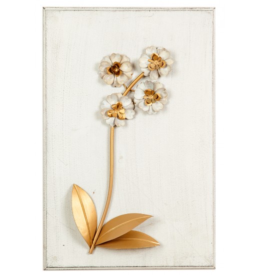 QUADRO FLOR METAL S/MADEIRA - 811973