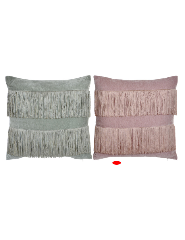 ALMOFADA DECORATIVA ALGODAO 45*45 620GR FLECOS 2 MOD - CJ-154680