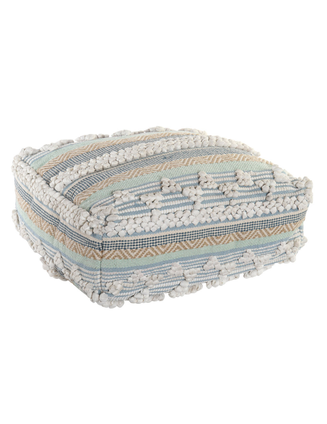 ALMOFADA DECORATIVA ALGODAO 60*60*25 5.82 RISACAS AZUL - LD-156825