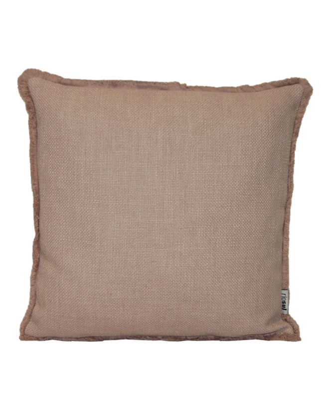 ALMOFADA 45*45 NUDE C/ FRANJAS - 75034603