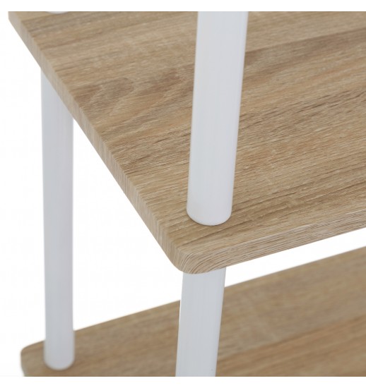 ESTANTE 4 PRATELEIRAS MDF/METAL CARVALHO 60*30*110 - 93408