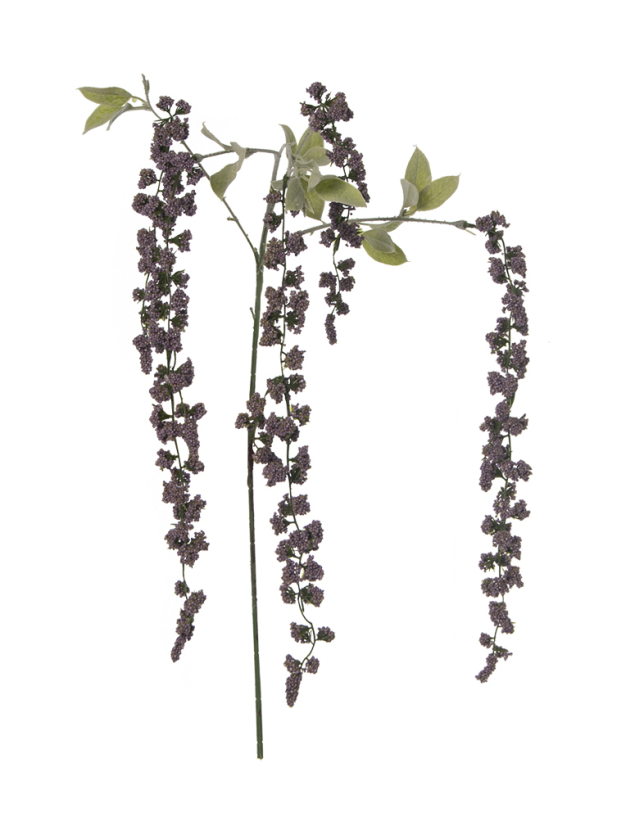 FLOR ARTIFICIAL RAMAS FLORES VIOLETAS 121CM - 27779