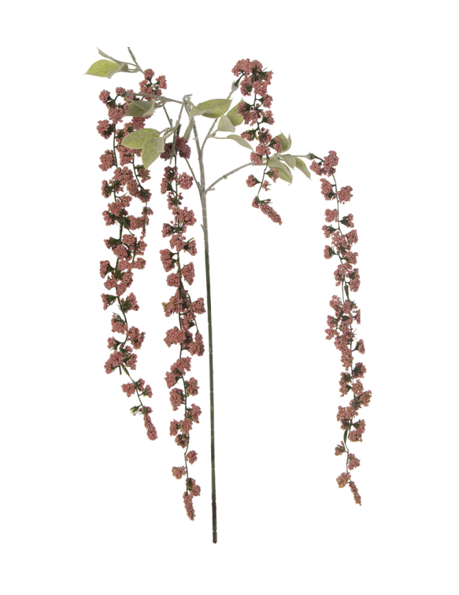 FLOR ARTIFICIAL RAMAS FLORES ROSA 121CM - 27780