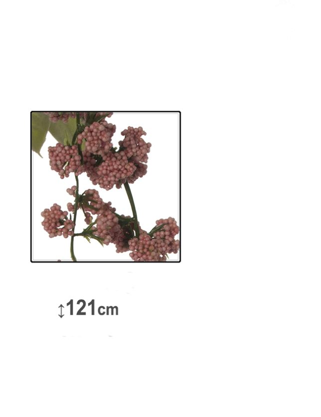 FLOR ARTIFICIAL RAMAS FLORES ROSA 121CM - 27780 2