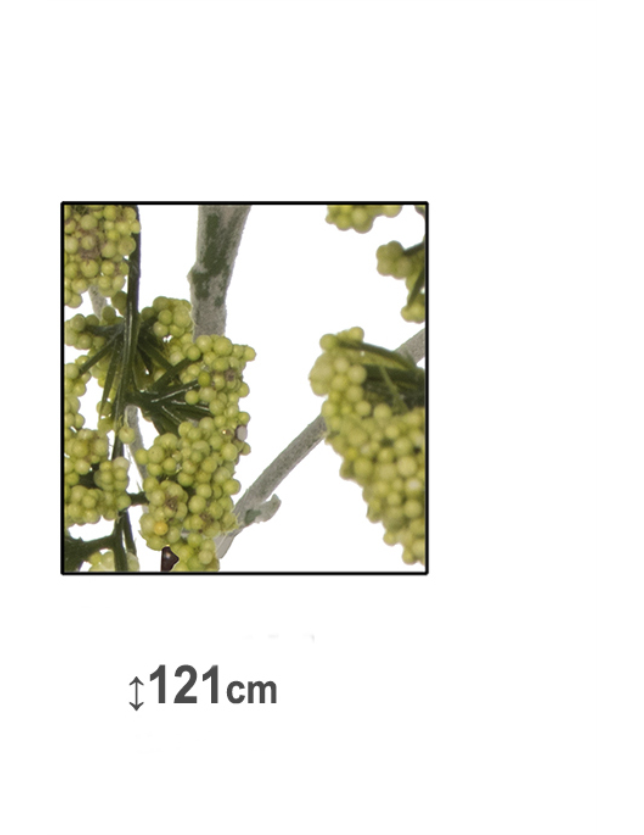 FLOR ARTIFICIAL RAMAS FLORES VERDE 121CM - 27781 2