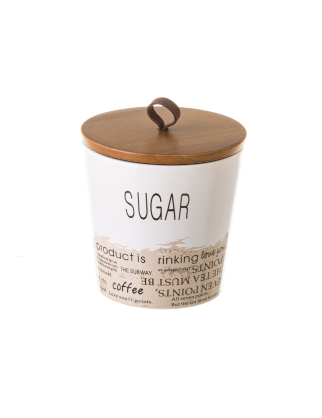 POTE WORDS STONEWARE 13*13*13 SUGAR - 135393