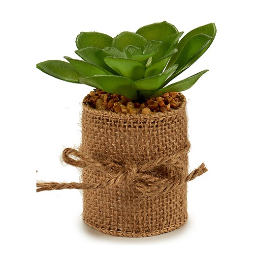 VASO C/ PLANTA SACO C/ LAÇO CORES SORTIDAS - 57545