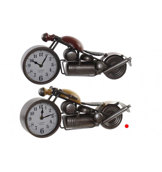 RELOGIO DE MESA METAL VIDRO MOTO 39*12*16.5 2MOD - RE-164465