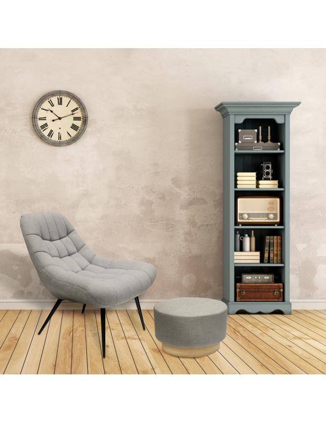 PUFF REDONDO CINZA CLARO 60CM - HD6368 2