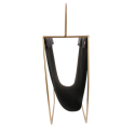 PORTA REVISTAS METAL DOURADO COM PRETO - RG6253