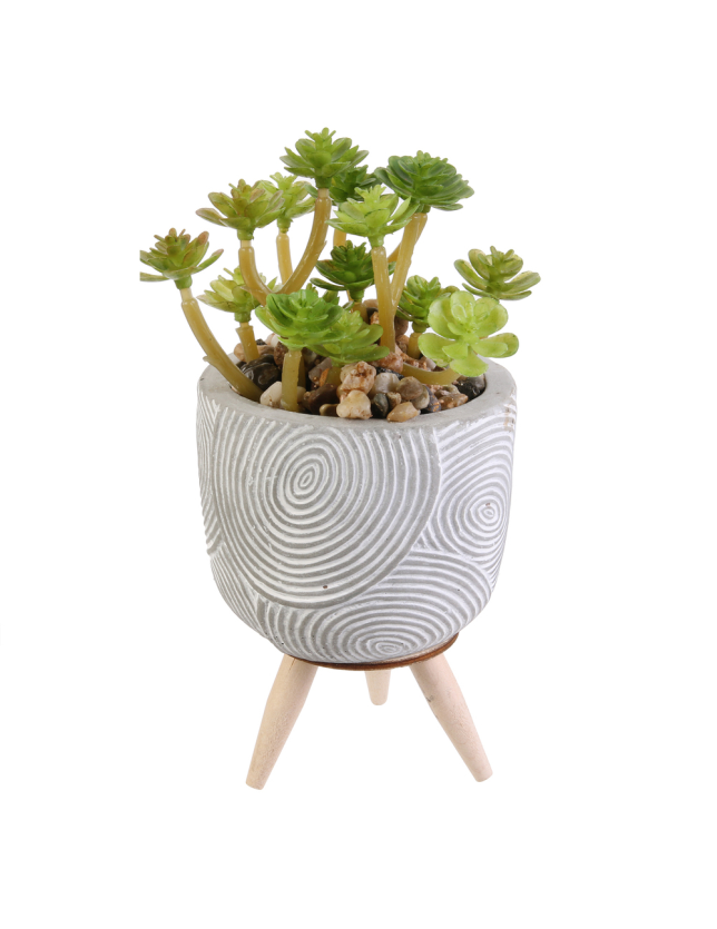 VASO COM PES COM PLANTA ARTIFICIAL - HD4105 2