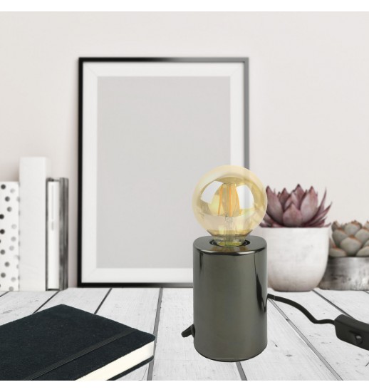 CANDEEIRO MESA PRETO S/ LAMPADA - LA12025