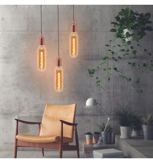 LAMPADA LED TUBO E27 FILAMENTO ESPIRAL 26.7CM 4W M4 - AM0040
