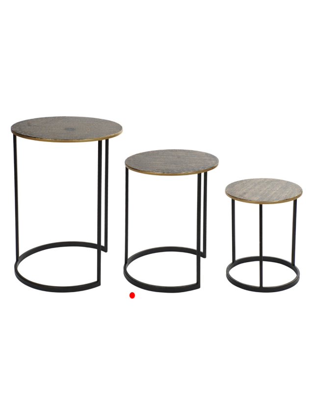 MESA APOIO METAL REDONDA ETNICO MEDIA - LD-163398