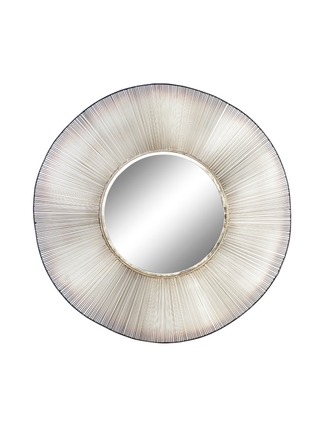 ESPELHO METAL VIDRO 102*7*102 DOURADO - ES-161917