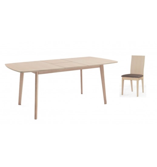 CONJUNTO MESA EXTENSIVEL 150/194*090 + 4 CADEIRA ALL HOUSE - FAIA CLARINHA