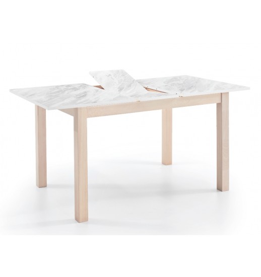 CONJUNTO MESA EXTENSIVEL 120/150*080 TAMPO CLARO + 4 CADEIRA ALL HOUSE - FAIA CLARINHA