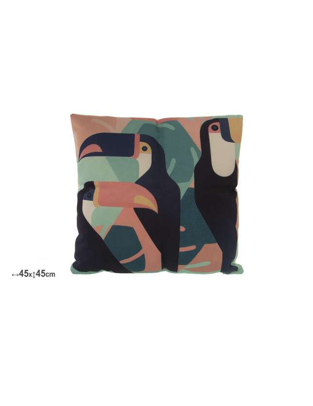 ALMOFADA 45*45 EXTERIOR TUCANOS - 48798