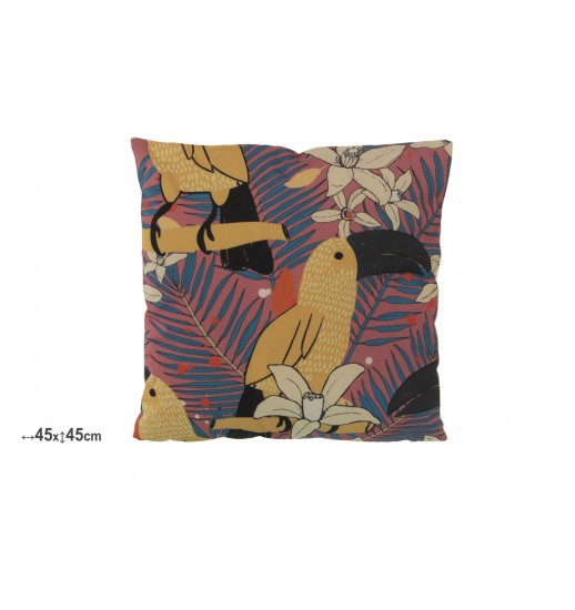 ALMOFADA 45*45 EXTERIOR TUCANOS - 48799