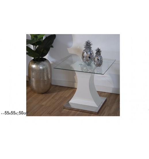 MESA DE APOIO MADEIRA C/VIDRO - 84122