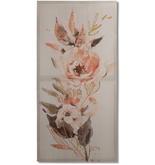 QUADRO LIENZO MADEIRA 60*120 FLORES - 35190