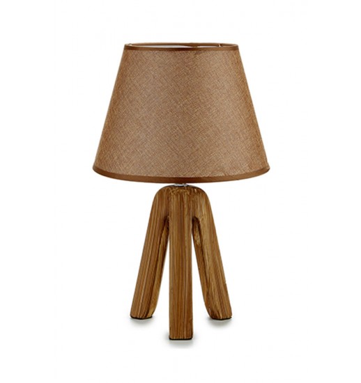 CANDEEIRO MESA C/ TRIPE EM CERAMICA CASTANHO - 01970