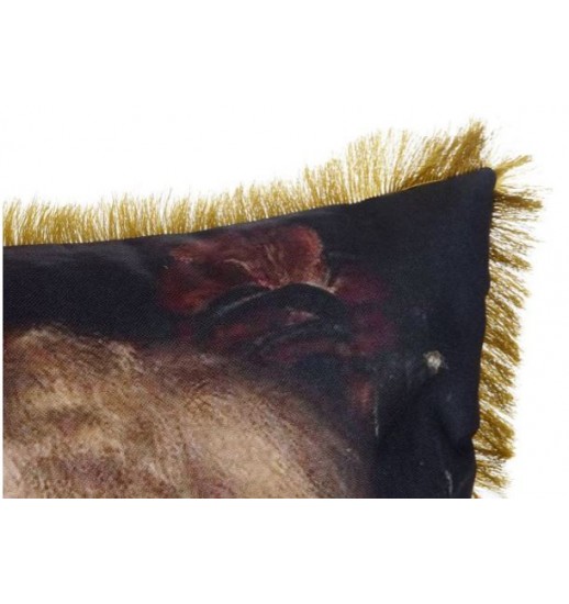 ALMOFADA DECORATIVA POLIESTER 45*11*45 510GR FRANJAS 2 MOD - CJ-177758