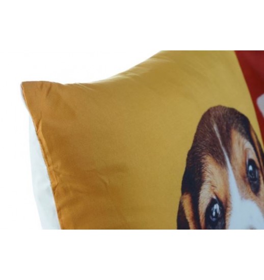 ALMOFADA DECORATIVA POLIESTER 45*11*45 350GR CAOZINHO 2 MOD - CJ-177770