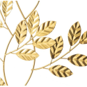 DECORAÇAO METAL DE PAREDE RAMAGEM DOURADA 33*1*60 - 136617