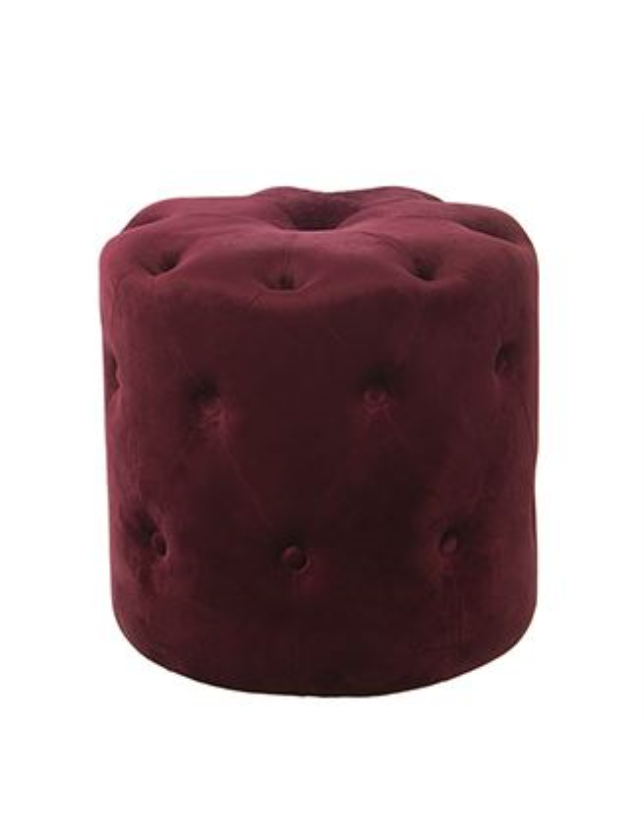 PUFF CAPITONE MADEIRA TERCOPELO - 49114