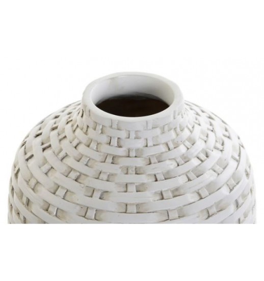 JARRA RESINA 18*18*21 BRANCO - LD-178426