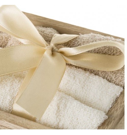 CONJUNTO 4 TOALHAS ALGODAO EM CAIXA 14*11.3*9.5 - 123249