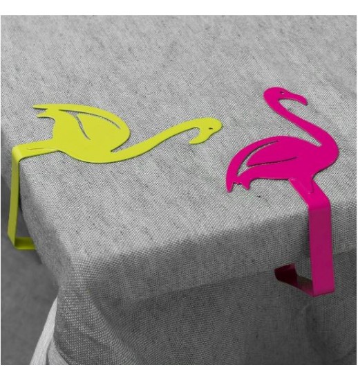 CONJUNTO 4 PINÇA CLIP DE TOALHA DE MESA AÇO 6.5*4.5*9.5 - 122895