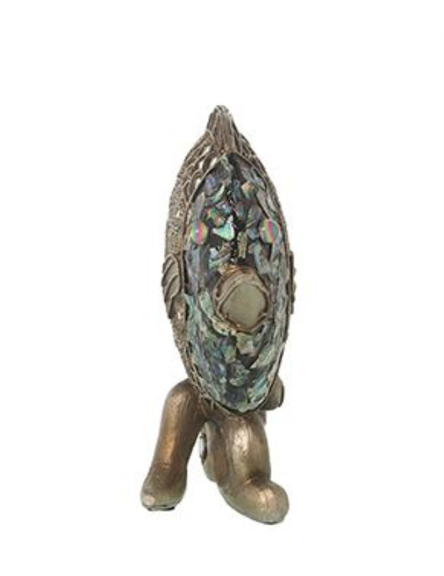 FIGURA DE RESINA PEIXE DOURADO VELHO 21*8 - 47143 2