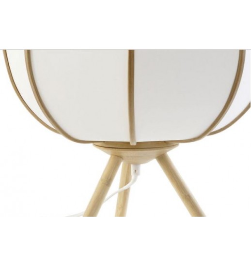 CANDEEIRO DE MESA BAMBU POLIESTER 34*34*33 NATURAL - LA-178742