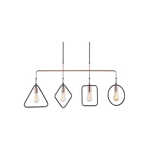 CANDEEIRO TETO METAL CROMO - 46976