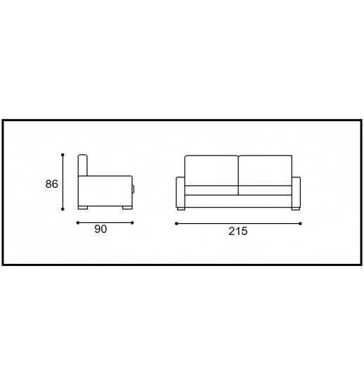 SOFA 3 LUGARES NEMA - G0680 - ROSA