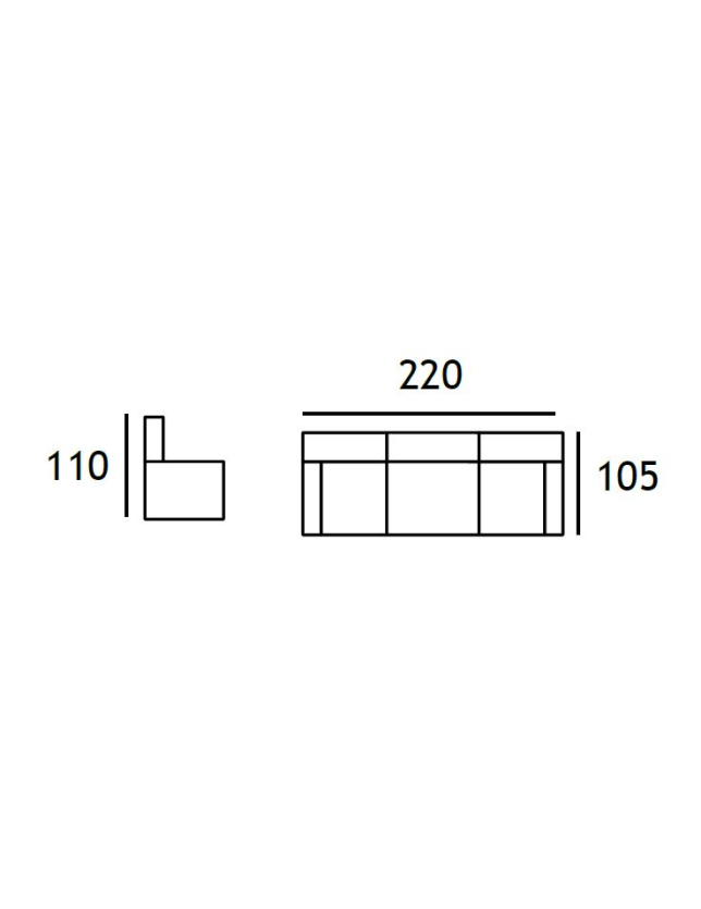 SOFA 3 LUG C/ 2 RELAX ELETRICO  - 5955 2