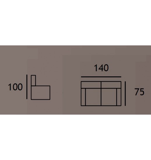 SOFA 2 LUG 5333 C/RELAX MANUAL - NUBUCK