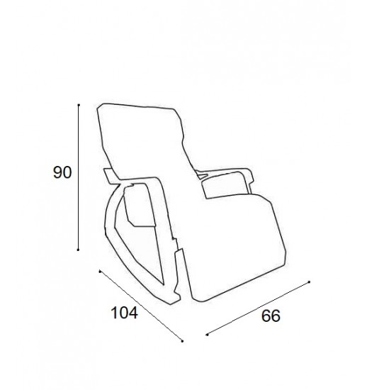 CADEIRA ROCKER III APOIO PERNAS COVER HY-111 BEGE