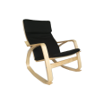 CADEIRA ROCKER II (6004)  COVER HY-112 PRETO