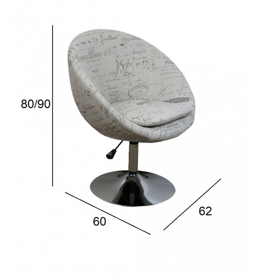 CADEIRA COCKTAIL ROTATIVA ELEVATORIA MF-7281