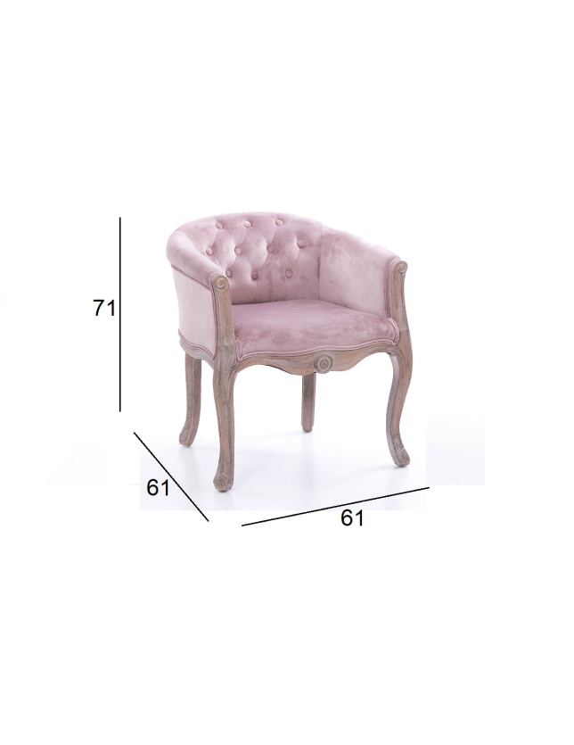 CADEIRAO MADEIRA/TEXTIL 61*61*71 GP800012 2
