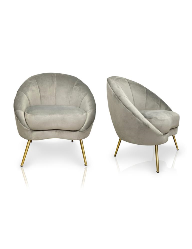 CADEIRAO CINZA C/ PES METAL 82*76*84 HZB-248-1 - 75508408