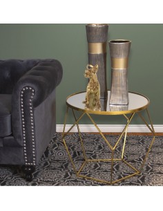 MESA APOIO METAL DOURADO C/... 2