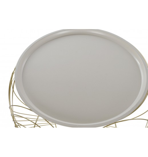 MESA APOIO GRANDE METAL DOURADO C/...